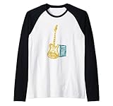 Amplificador retro Amplificador de guitarra retro Camiseta Manga Raglan