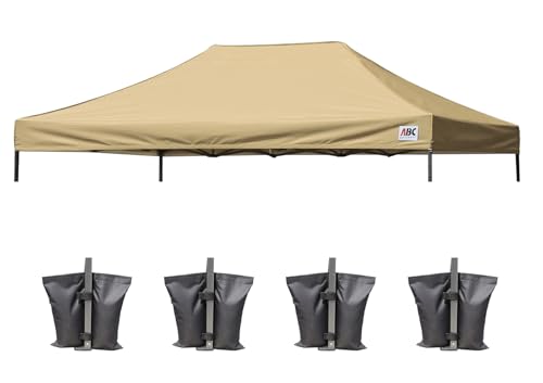 Image of ABCCANOPY Replacement Canopy Top for Pop Up Canopy Tent 10x15 Beige
