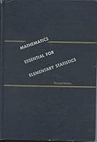 Mathematics essential for elementary statistics;: A self-teaching manual B0007DO448 Book Cover