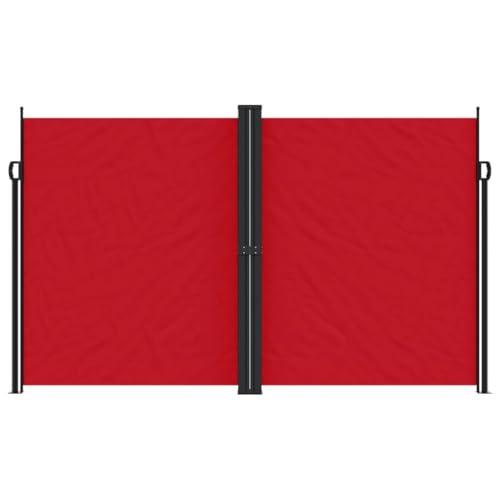 Store latéral extensible rouge pour bloquer le vis-à-vis du jardin - 3