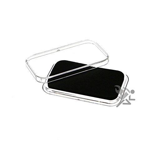 Air-Tite Black Wafer Capsule Holders para barras de oro 1oz o menores, 25 unidades miniatura 1
