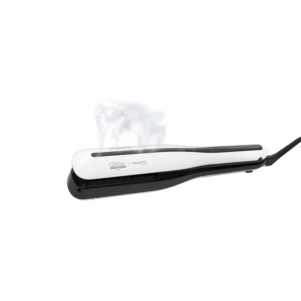 L'Oréal Professionnel 2en1 Lisseur Vapeur Professionnel Lisse/Forme Wavy Steampod, 3.0 Blanc, 1 Unité, 1 g