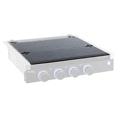 RecPro RV Glass Top for Three Burner Cooktop | Replacement and Greystone | Scratch and Heat-Resistant Cover