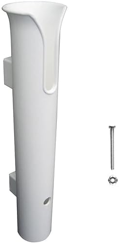BigTron Soporte de caña de pescar, soporte de caña de barco de plástico de poliamida solo tubos montaje vertical para yate/kayak/pared Cover