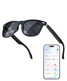 GLOSSIA Smart AI Glasses with Auto-On Wear Detection, Bluetooth Sunglasses for Men Women, Noise Canceling Hands-Free Calls & Music, Voice Control for Work/Travle/Driving