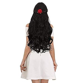 Hair Extensions For Women And Girls Wavy/Curly for Girls and Women (Black)