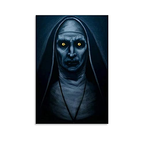 JCODE The Conjuring Mystery Nun Horror Movie Poster Poster Decorative Painting Canvas Wall Art Living Room Posters Bedroom Painting 12x18inch(30x45cm)
