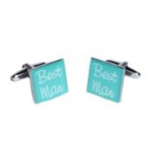 Gemelos cuadrados teal para hombre miniatura 1