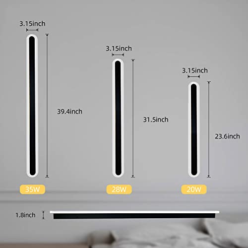 Boajuna Long Strip Wall Light, Outdoor Long Led Porch Lights,Warm Acrylic Wall Lamp, Waterproof Ip65 Wall Light Fixture For Porch, Living Room, Patio, Bathroom, Garage #TOP1