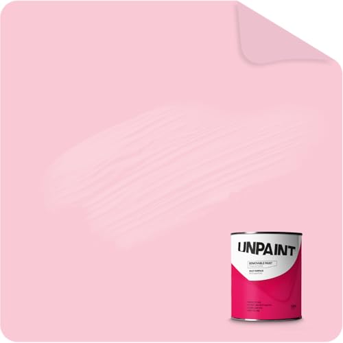 UNPAINT, Removable paint, Peelable, Biodegradable, Pink, Matte, Ultra Low VOC,