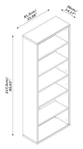 Composad | Libreria Alta della Linea DISEGNO con 5...