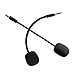 Produktbild AMYYMA Ersatz-Mikrofon, 3,5 mm kompatibel mit Turtle Beach Ear Force Gaming Headsets für Xbox One PS4 PC Computer Gaming Kopfhörer 2 Stück