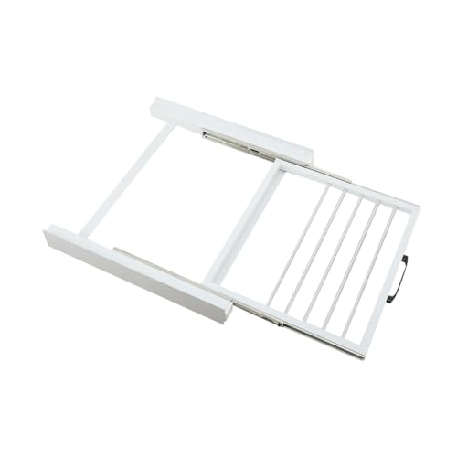 YILIKISS Stacking Kit with Sliding Shelf, Fits for Washing Machine and Dryer, Ratchet Rope Installation Frame Accessories for Connecting Tumble Washer Dryer, Ideal Housewarming Gift