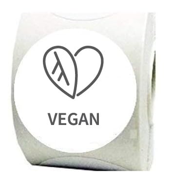 300 x 22mm Food Allergen Free Adhesive Labels, Multiple Options (Vegan)