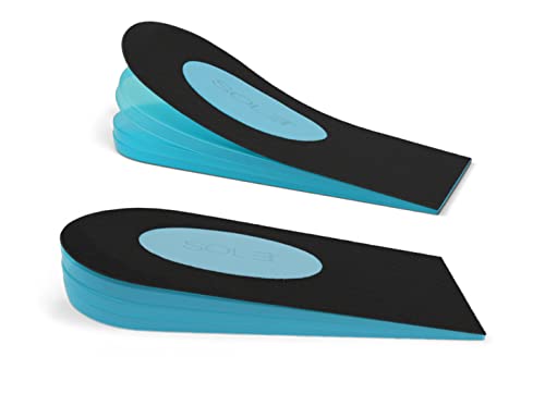 SOL3 Quick Lifts - Premium Height Increase Insole Shoe Lift, Adjustable Heel Cushion Insert, Leg Length Discrepancy Balancer for Men & Women (One Size Fit)