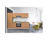 kleiderschrank buche massiv 3 türig mit spiegel  respekta Küche Küchenzeile Einbauküche Küchenblock 270 cm buche buche edelstahl ceran KB 270 BBEC