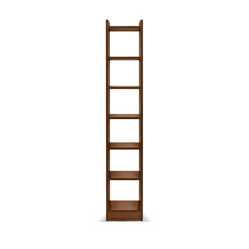 Image of Green Soul Alba 7 Shelves Engineered Wood Book Shelf | Multipurpose Wooden Bookshelf for Home, Bedroom, Living Room, Study Room, Kids Room | Organizer | Storage | 3 Year Warranty (Rolex Brown)