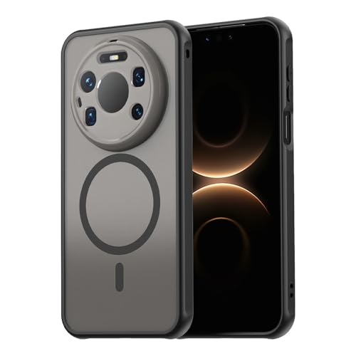 Image of Compatible with Huawei Mate 80 Pro Max Case Cover,Compatible with MagSafe,Anti-Fall,Compatible with Huawei Mate 80 Pro Max 5G SGT-AL10 Cell Protective Phone Case Black