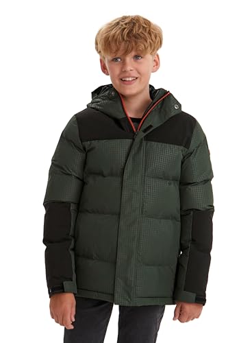 Killtec Jungen Kow 31 Bys Qltd Jckt Steppjacke mit Kapuze, Bottlegreen, 152...