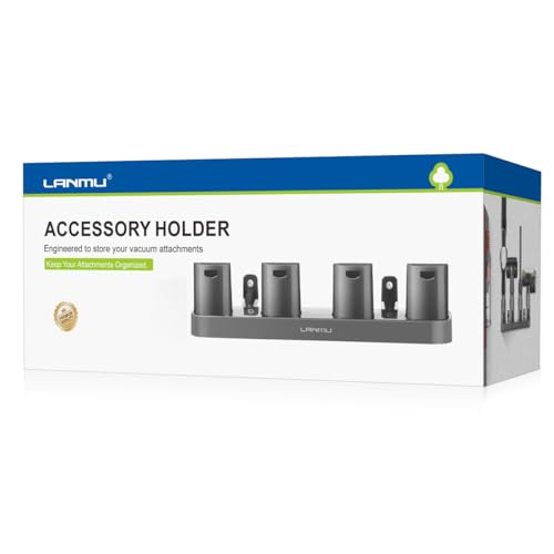 LANMU Wall Mount Accessory Holder Compatible with Shark IX141 IZ363HT IZ362H Pet Cordless Stick...