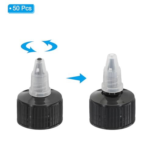 Bouchons pour bouteilles de colle 28/410 PATIKIL noir, bouchon de distribution