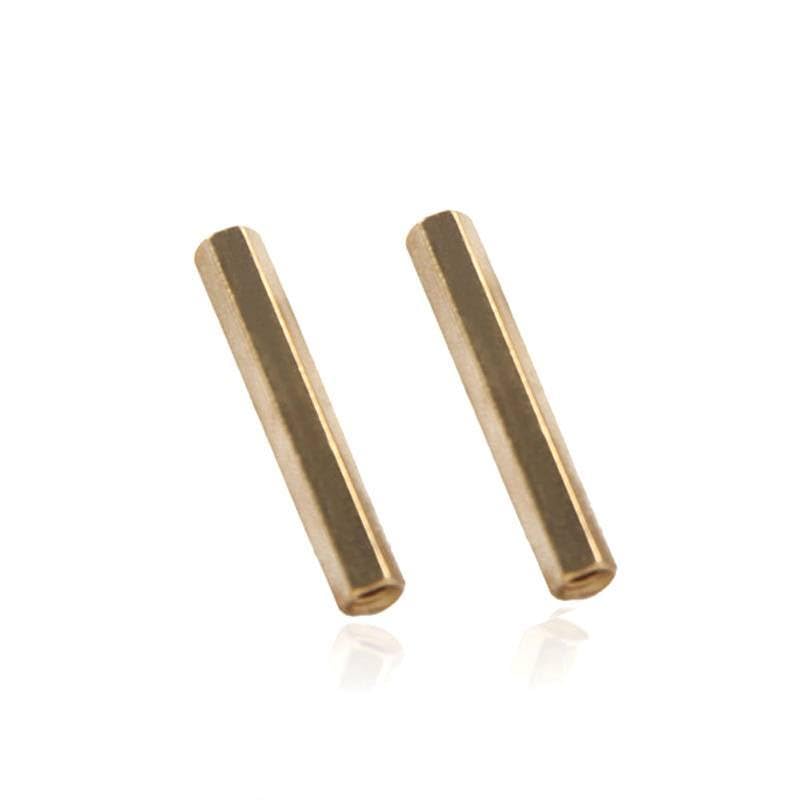 50pcs/lot M4*40 M4x40Female-female Brass Standoff Spacer M4 Female x M4 Female 40mm