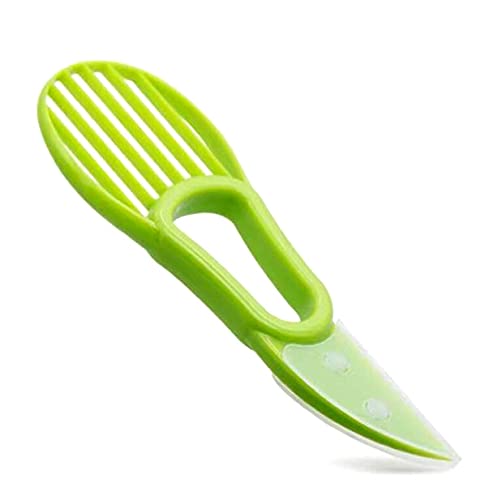 3 In 1 Avocado Slicer Shea Corer Butter Fruit Splitter, Pitter, Peeler, Cutter Pulp Separator Plastic Knife Kitchen Vegetable Tools Kitchen Gadgets
