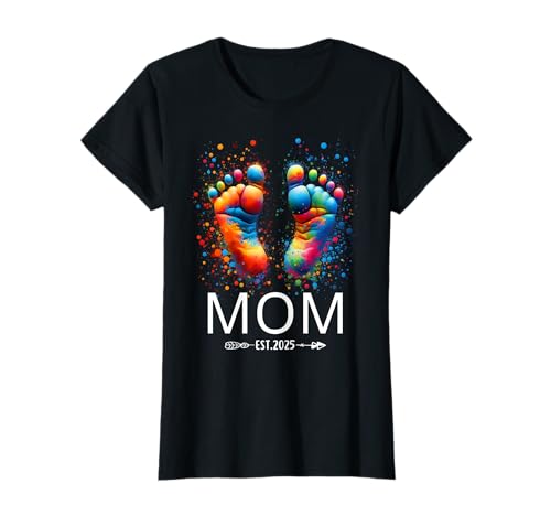 MOM est. 2025 MOM To Be 2025 Mommy To Be Promoted to Mommy Camiseta