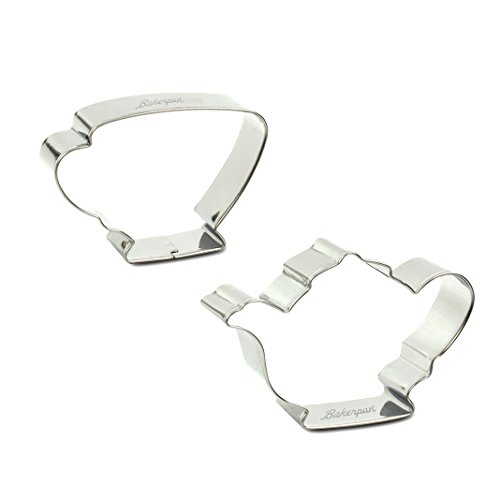 teapot and teacup cookie cutter - Bakerpan Stainless Steel Cookie Cutter Tea Pot & Cup (BOX)