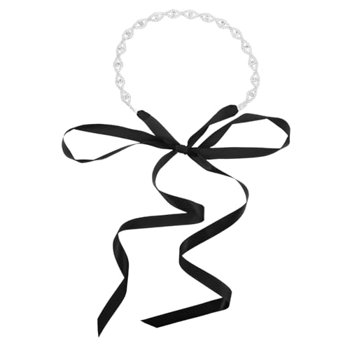 LIFKOME Rhinestone Jeweled Wedding Waist Belt with Dark Blue Ribbon Elegant Bridal Sash for Dresses for Weddings