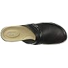 Clarks-Leisa-Clover Clarks Women's Leisa Clover Clog, Black Leather, 90 M US
