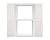 Polaris Homeside 4 Board and Batten Joined Vinyl Shutters (1 Pair) 14-1/2in. x 51in. - 930 White