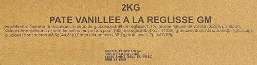 AUZIER CHABERNAC Pâte vanillée à la réglisse - Recette identique depuis 1923 - Confiserie de Tradition : (Sac vrac 1Kg : Le lot de 2.) – vue 2