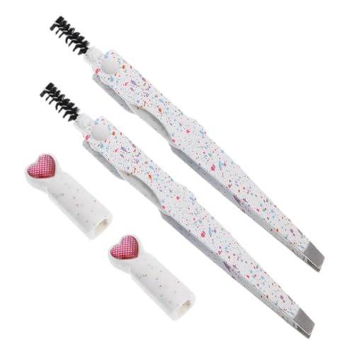 SHERCHPRY 2pezzi Modellatore Per Sopracciglia in Acciaio Inossidabile Pinzette Per Sopracciglia Rasoio Per Peluria Del Viso Strumento Per Cura Del Viso