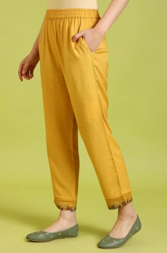 Image of W for Woman Reef Blue Floral Printed Modal Straight Kurta, Pants and Dupatta Set