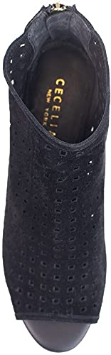 Cecelia New York Nikki Womens Bootie Laser Cut Peep Toe Open Toe Pump Ankle Boot, 8.53