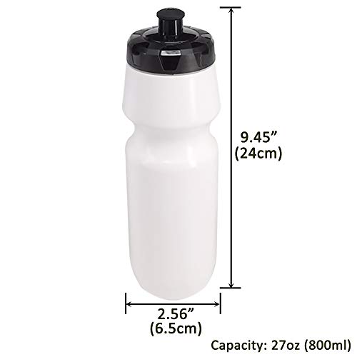 Belinlen 10 Pack 27 Oz Sports Water Bottles Sports And Fitness Squeeze Water Bottles Bpa Free Come With 16 Pcs Chalk Labels, 1 Pen #TOP2