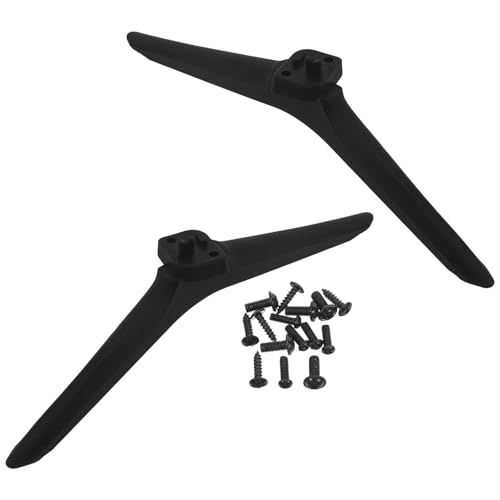 GALPADA 2 Piezas Soporte de Base para TV 60/65 Pulgadas, Patas Metálicas Resistentes con Tornillos, Repuesto para Soporte de Televisión de Sobremesa, Accesorios para Montaje Seguro