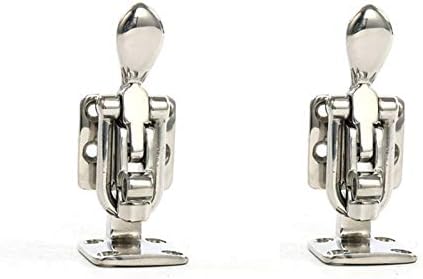 Miniatura 2 de Amarine Made Par de cerrojo de acero inoxidable con cierre de abrazadera de 90 grados para barco, caravana, puerta de escotilla de ático