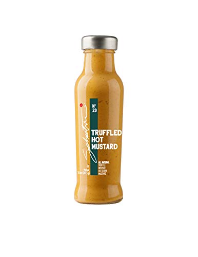Sabatino Tartufi Truffle Hot Mustard All Natural Gourmet With a Kick Infused With Black Truffles (Kosher, Vegan, Vegetarian), Dijon Mustard, 10 Oz