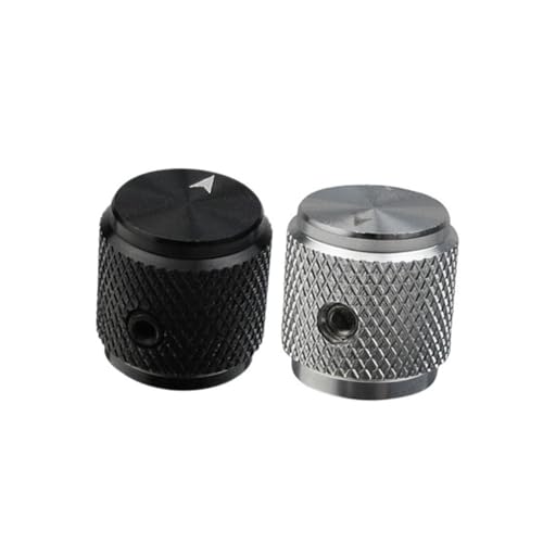 BIUDECO 2セットエレキギター用ノブ メタル製トーンコントノブ 軽量コンパクト設計 取り付け簡単 ベース楽器の路基板対応