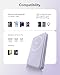 ESR for MagSafe Power Bank, Ultra-Compact 10,000mAh MagSafe Portable Charger, Qi2 Certified 15W Ultra-Fast Battery Pack, 27W USB-C MagSlim Charger with Cable for iPhone 17/16/15/14/13/12, Lavender