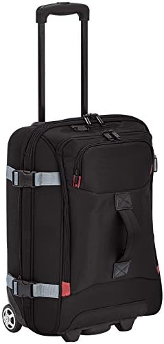 Amazon Basics Small Wheeled Travel Duffel, Black