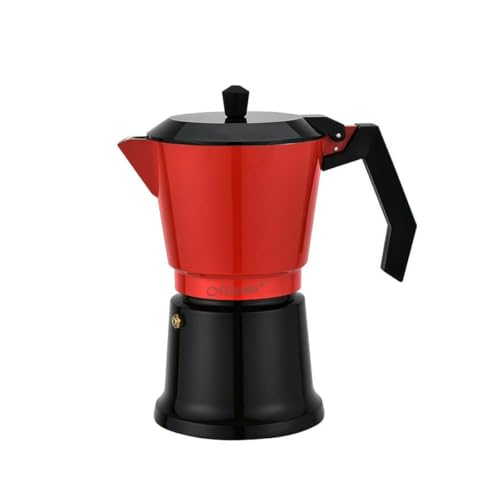 Cafetera Italiana Feel Maestro MR-1657-9 Negro Rojo Aluminio 450 ml 9 Tazas - Marca: Feel Maestro - EAN: 4820268321510