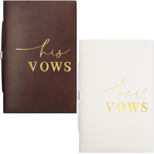 Livre officiant et souvenir de mariage avec ce lot de 2 carnets de vœux de 50 pages blanc