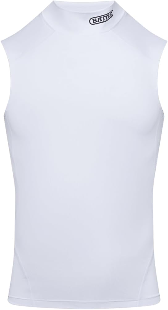 Battle Sports PRO Compression Sleeveless Mock Neck, 4 Way Stretch, Moisture Wicking for Kids