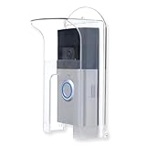 Plastic Doorbell Cover Compatible with Ring Doorbell/Google Nest/Arlo/Kasa/Blink 1st Gen, Weatherproof Rain Cover, Anti Glare, Mainly for Doorbell Wired (Watch Cover Size &Install Video)