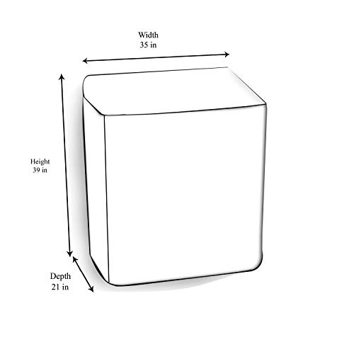 Image of The Furnishing Tree Washing Machine Cover Maroon Compatible for LG 8.5 KG Semi-Automatic Top Loading P9563R3FA