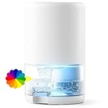 Dehumidifiers for Home, 1L Dehumidifier for Bedroom, Auto Off&7 Color Led Lights Portable Dehumidifier, Ultra Quiet for Drying Clothes Wardrobe Bathroom（550ML/Day）