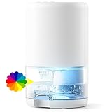 Dehumidifiers for Home, 1L Dehumidifier for Bedroom, Auto Off&7 Color Led Lights Portable Dehumidifier, Ultra Quiet for Drying Clothes Wardrobe Bathroom（550ML/Day）